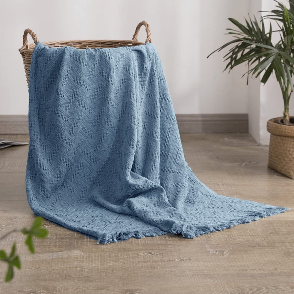 100% Cotton Throw Blanket