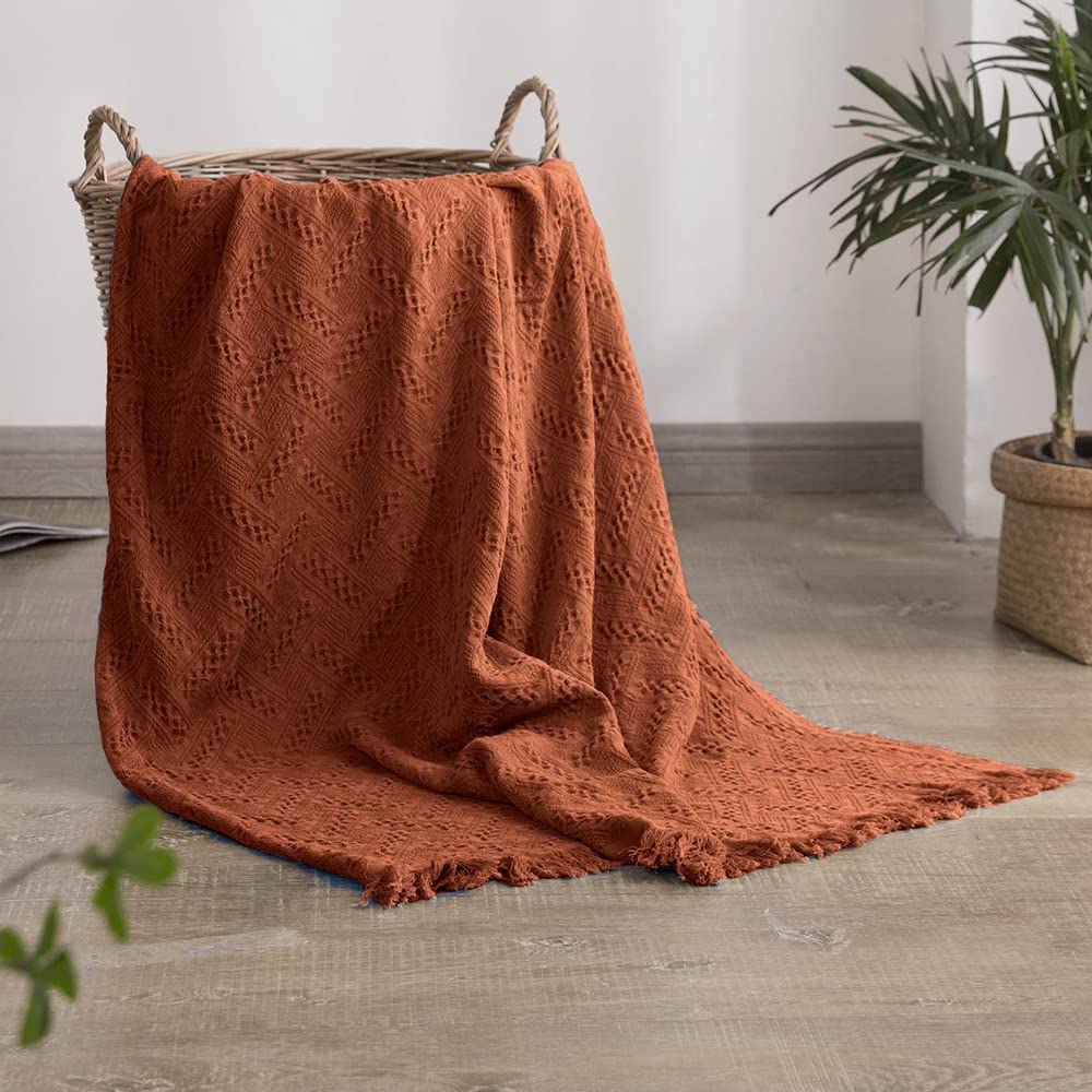 100% Cotton Throw Blanket