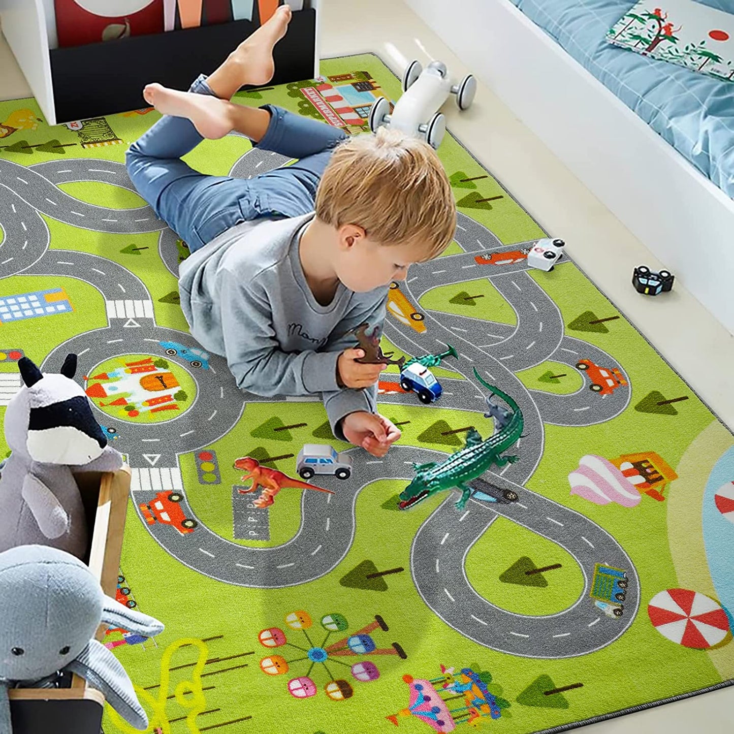 Kids Bedroom Play Mat Rug 4x6 Feet