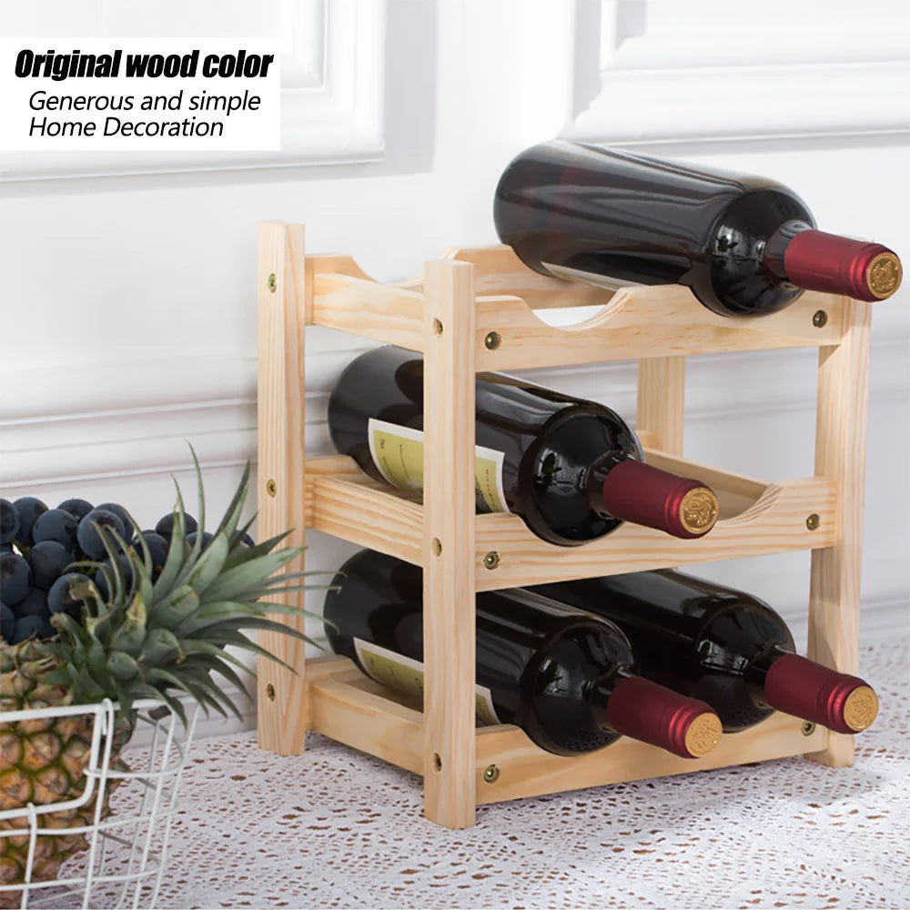 2/3 Tiers Wood Wine Rack