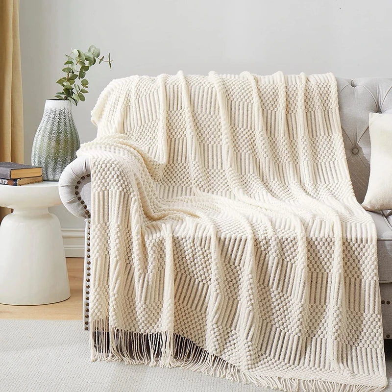 Boho Throw Textured Blankets